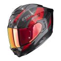 Casco Integrale Scorpion Exo-1500 Carbon Air Platted Nero Rosso
