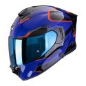 Casco Integrale Scorpion Exo-530 Air Clip Blu Nero Rosso