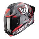 Casco Integrale Scorpion Exo-530 Air Rok Grigio Nero Rosso