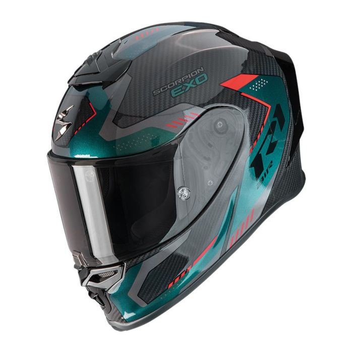 Casco Integrale Scorpion Exo-r1 Evo Carbon Air Propel Nero Verde