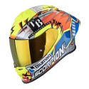 Casco Integrale Scorpion Exo-r1 Evo II Air Aron Misano Argento Giallo Neon