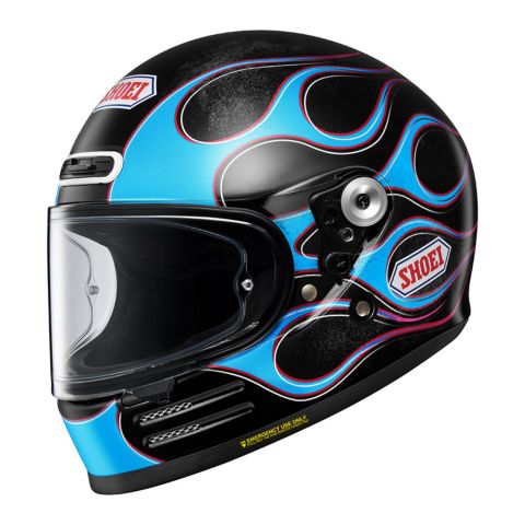 Casco Integrale Shoei Glamster 06 Blast Nero Blu