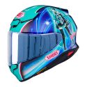 Casco Integrale ShoeiNxr2 Hatsune Miku TC4 Azzurro