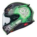 Casco Integrale ShoeiNxr2 Ms-06c-6 Zaku II TC4 Verde Nero