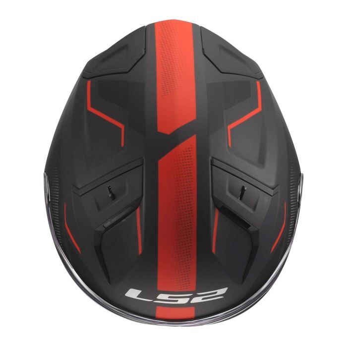 Casco Jet Ls2 Of603 Infinity II Veyron 06 Black Grey Red