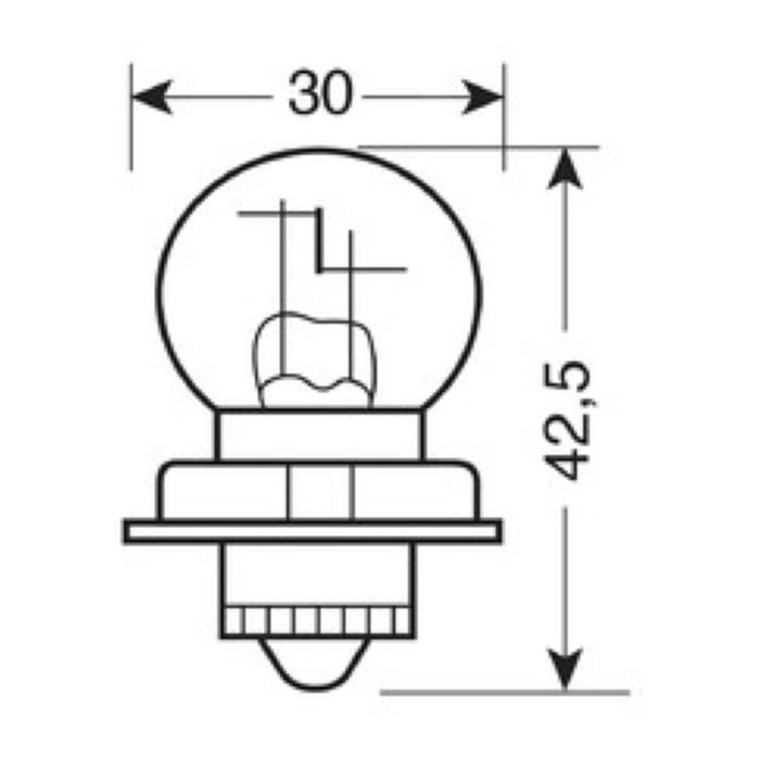 Lampada 12v S3 P26s 15w