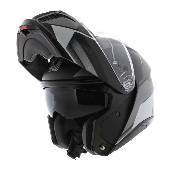 Casco Agv Tourmodular E2206 Multi Perception Matt Black/silver