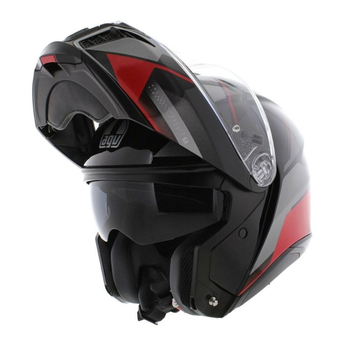 Casco Agv Tourmodular E2206 Multi Perception Black/red