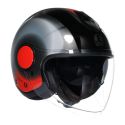 Casco Agv Eteres E2206 Levanto Black/silver/red