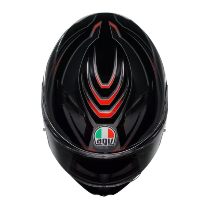 Casco Integrale Agv K3 E2206 Mplk Syth Black/red