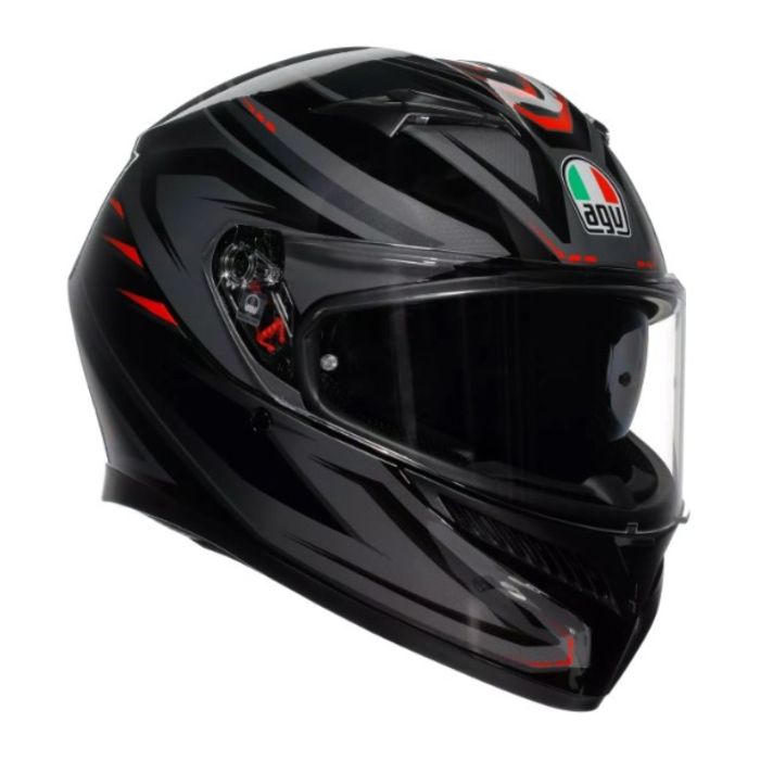 Casco Integrale Agv K3 E2206 Mplk Syth Black/red