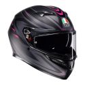 Casco Integrale Agv K3 E2206 Mplk Syth Matt Black/pink