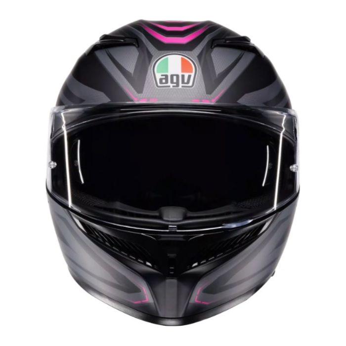 Casco Integrale Agv K3 E2206 Mplk Syth Matt Black/pink