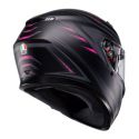 Casco Integrale Agv K3 E2206 Mplk Syth Matt Black/pink