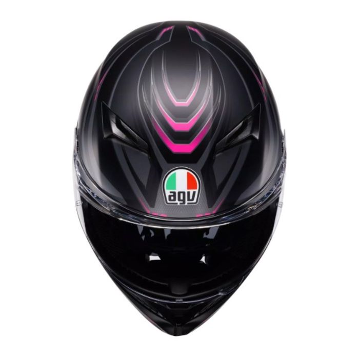 Casco Integrale Agv K3 E2206 Mplk Syth Matt Black/pink