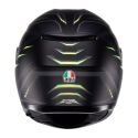 Casco Integrale Agv K3 E2206 Mplk Syth Matt Black/yellow Fl