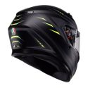 Casco Integrale Agv K3 E2206 Mplk Syth Matt Black/yellow Fl