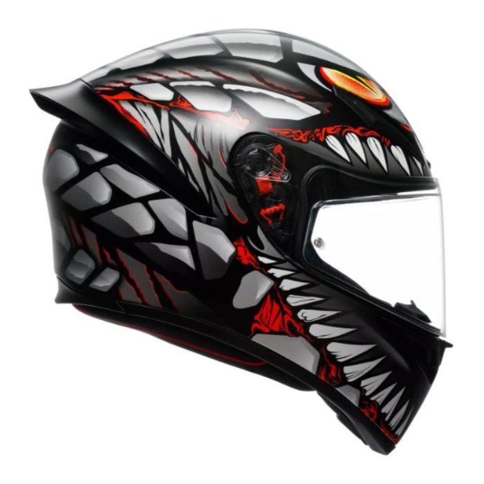Casco Integrale Agv K1 S E2206 Graphic Lyzard Matt Black/gr