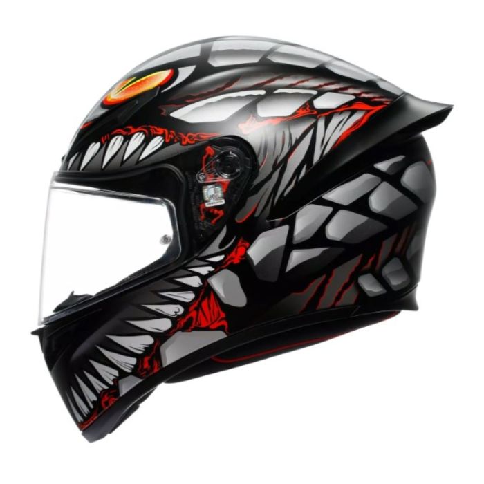 Casco Integrale Agv K1 S E2206 Graphic Lyzard Matt Black/gr