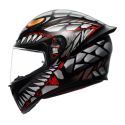 Casco Integrale Agv K1 S E2206 Graphic Lyzard Matt Black/gr