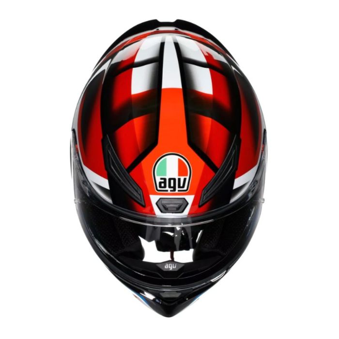 Casco Integrale Agv K1 S E2206 Graphic Fastlap Black/red/bl