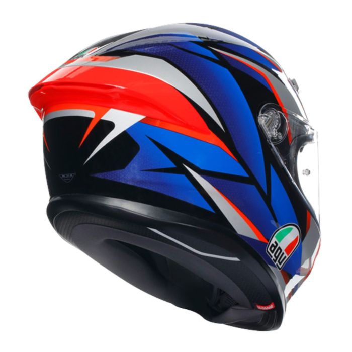 Casco Integrale Agv K6 S E2206 Mplk Graphic Slashcut Black/blue/