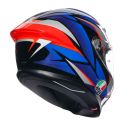Casco Integrale Agv K6 S E2206 Mplk Graphic Slashcut Black/blue/