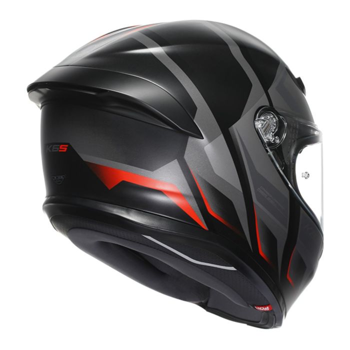 Casco Integrale Agv K6 S E2206 Mplk Graphic Karve Matt Black/gre