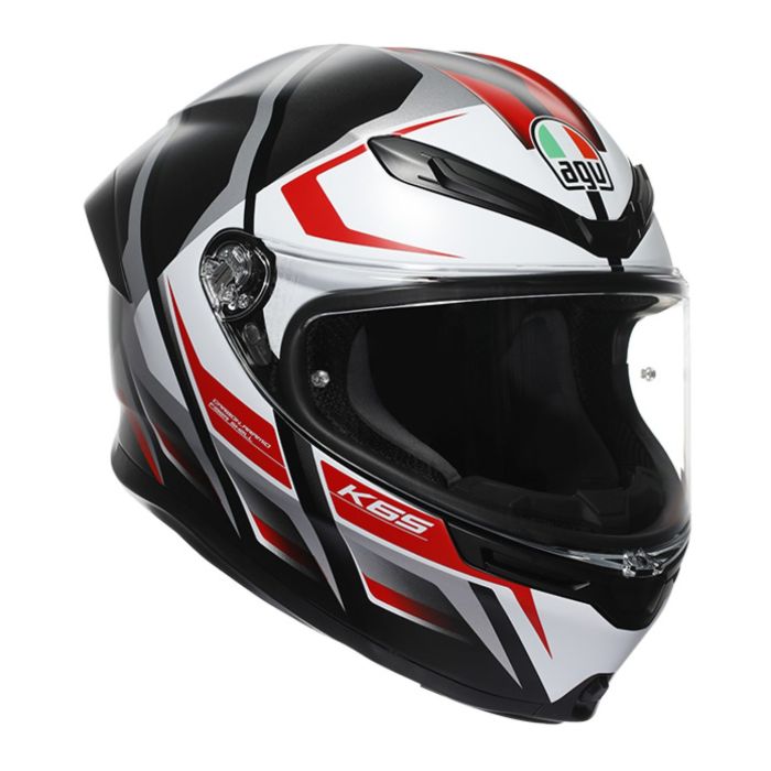 Casco Integrale Agv K6 S E2206 Mplk Graphic Karve Matt Black/whi