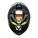 Casco Integrale Agv K6 S E2206 Mplk Graphic Erazer Black/red/yel