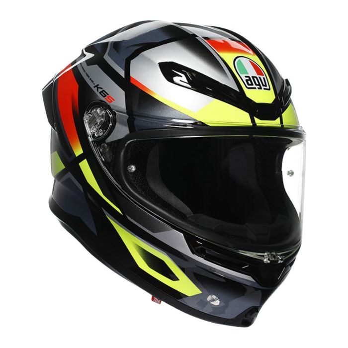 Casco Integrale Agv K6 S E2206 Mplk Graphic Erazer Black/red/yel