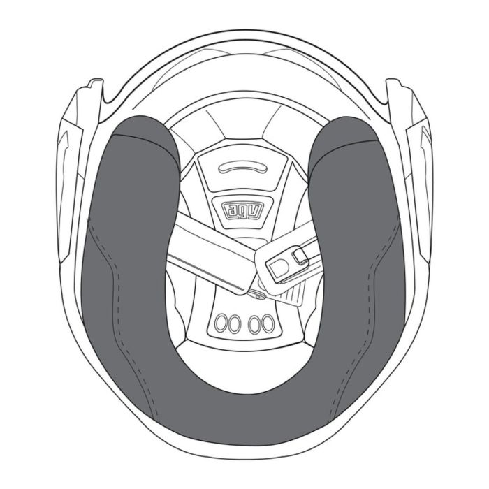 Agv Guanciali K5 Jet Evo Grey