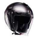 Casco Agv IridesE2206 Zagabria Matt Gunmetal/red