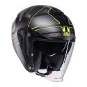 Casco Agv IridesE2206 Zagabria Matt Grey/yellow Fluo
