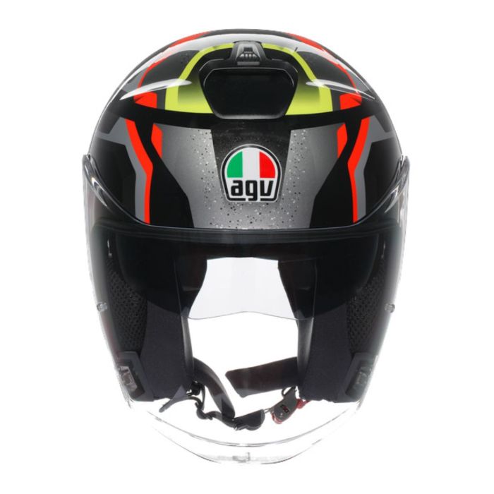 Casco Agv IridesE2206 Zurigo Black/red/yellow Flu