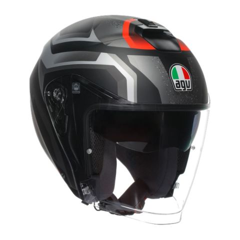 Casco Agv Irides  E2206 Zurigo Matt Black/grey