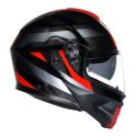 Casco Agv Streetmodular Ledro E2206 Mplk Black/red