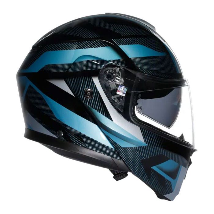 Casco Agv Streetmodular Ledro E2206 Mplk Matt Black/powder Bl