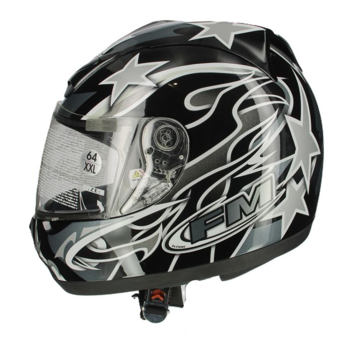 Casco Integrale Fm W10 Nero Fantasia