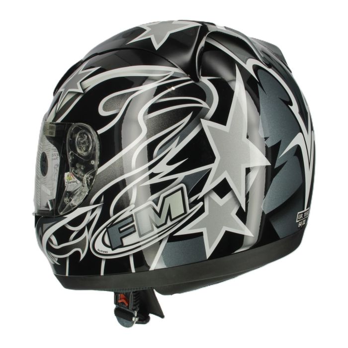 Casco Integrale Fm W10 Nero Fantasia
