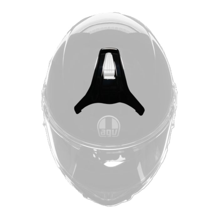 Agv Front Vent Cover Painted Tourmodular Matt Metallic Black