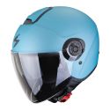 Casco Jet Scorpion Exo-city II Solid Celestial Blu Opaco