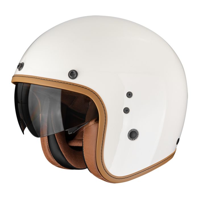 Casco Jet Scorpion Belfast Evo Luxe Crema