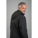 Herren Parka 7/8 Overside Shire 060154 Schwarz