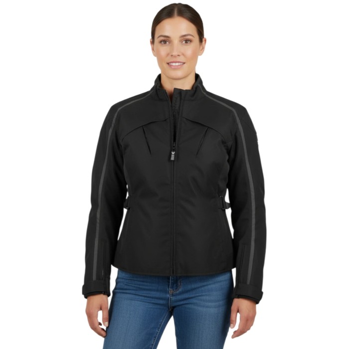 Chaqueta de mujer con protectores Chloe Frank Thomas negro