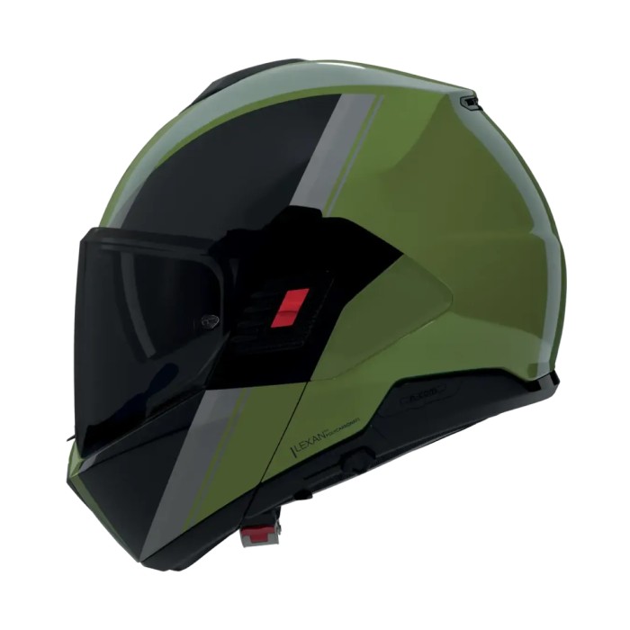 Casco Nolan N120-1 Verniciatura Speciale Verde Nero Grigio