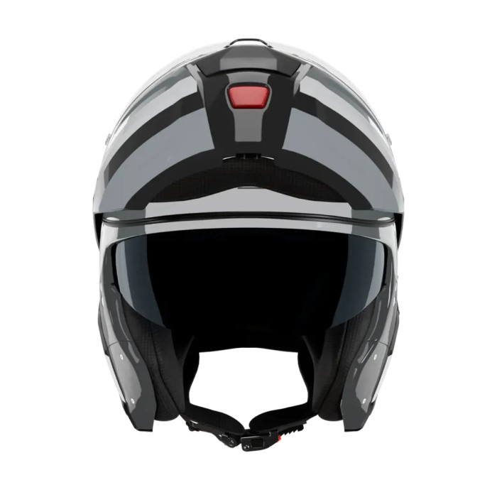 Casco Nolan N90-3 06 Roboto Nero Argento Bianco