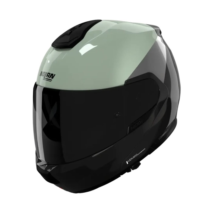 Casco Modulare Nolan N100-6 Verniciatura Speciale Verde Grigio Nero An