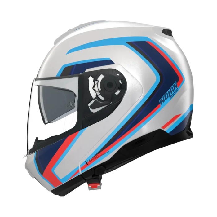Casco Modulare Nolan N100-6 Radiante Bianco Blu Rosso