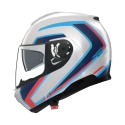 Casco Modulare Nolan N100-6 Radiante Bianco Blu Rosso